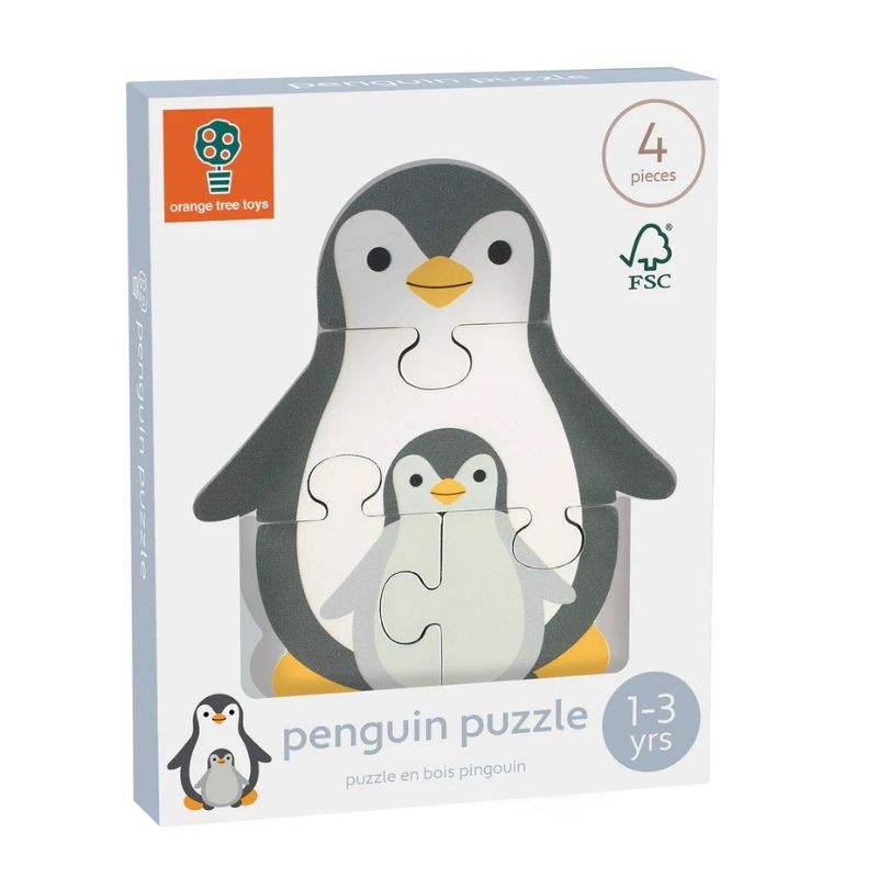 Puzzle Pinguin aus Holz