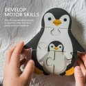 Puzzle Pinguin aus Holz