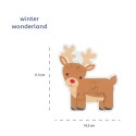 Puzzle Rentier Rudolph aus Holz
