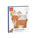 Puzzle Rentier Rudolph aus Holz