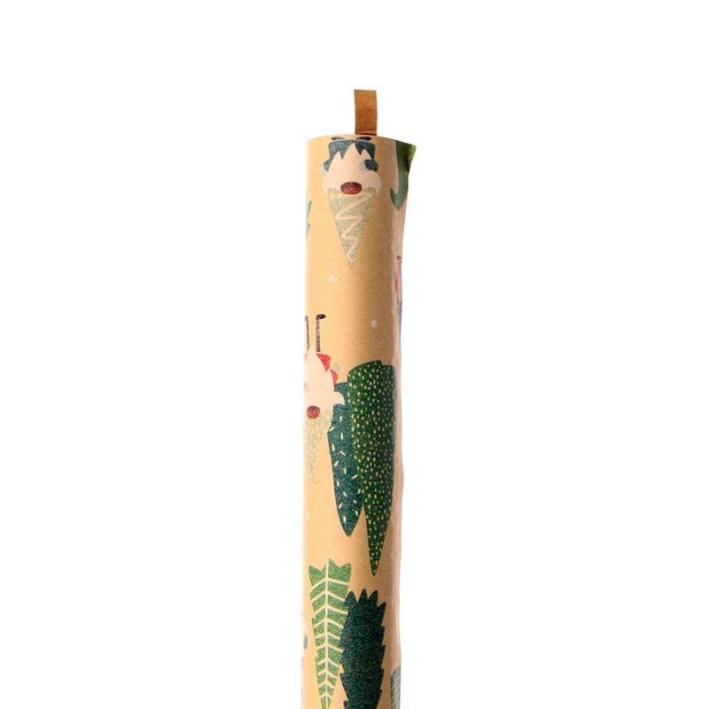 Geschenkpapier Wichtel bunt