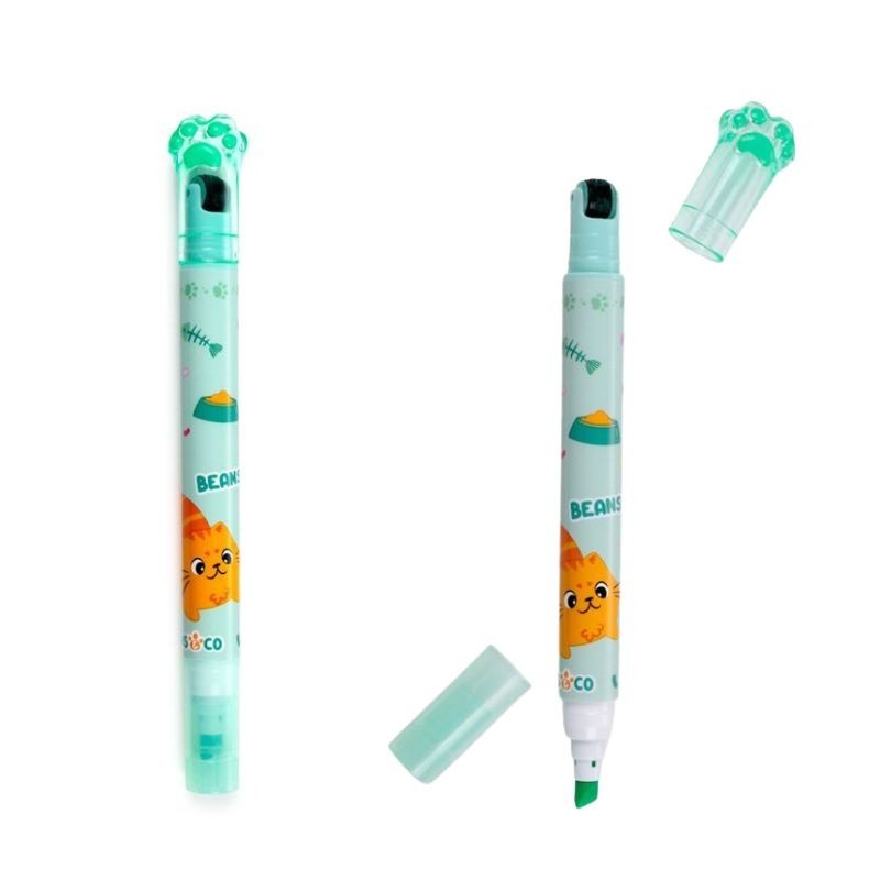 Textmarker und Stempelstifte Katzen Beans
