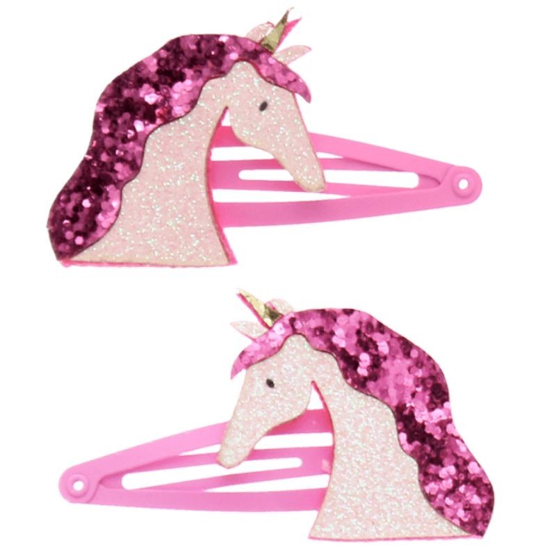 Haarspangen Einhorn Glitzer