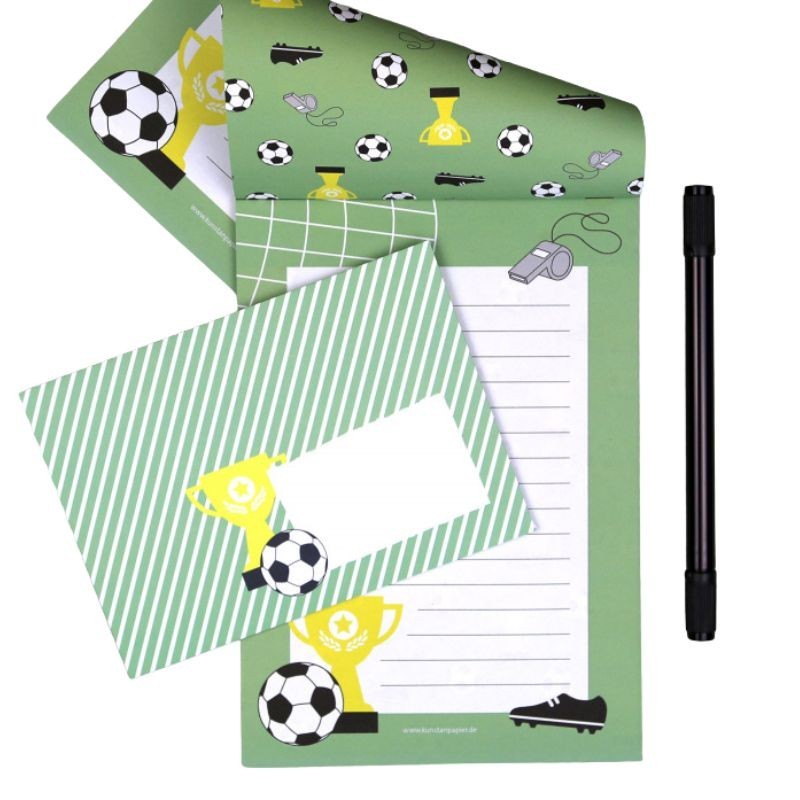 Briefpapier Set Fussball