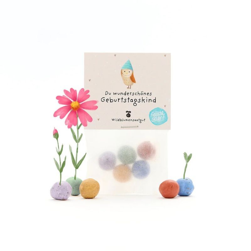 Blumenmurmeln Geburtstagskind