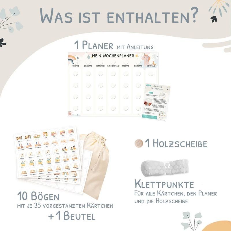 Wochenplaner Set Einhorn