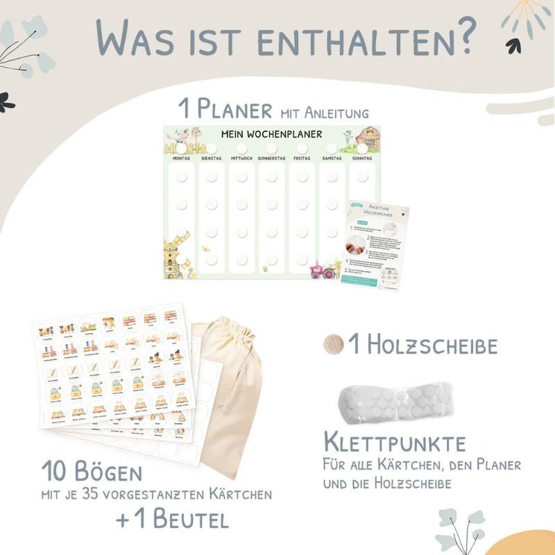 Wochenplaner Set Bauernhof