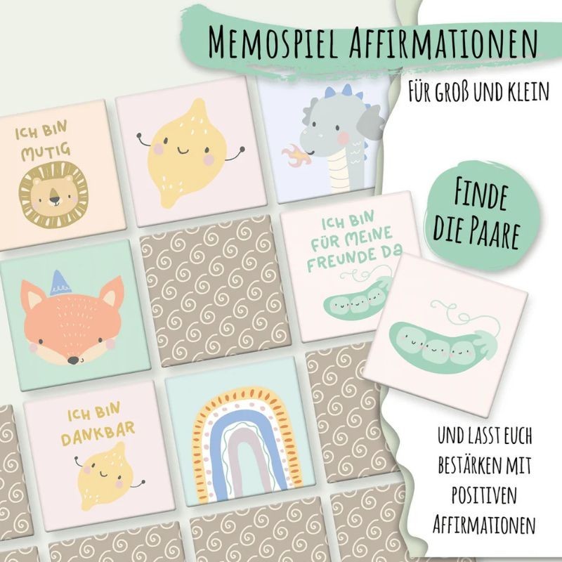 Memo Affirmationskarten