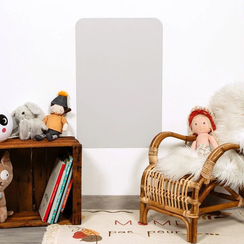 Magnettafel Rechteck beige grau klein