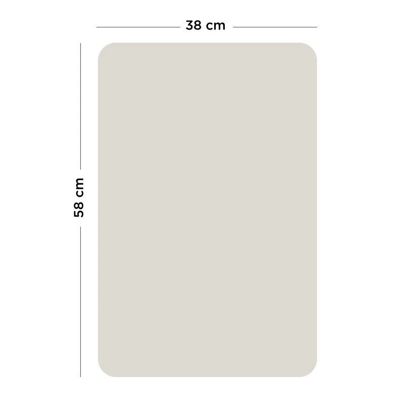 Magnettafel Rechteck beige grau klein