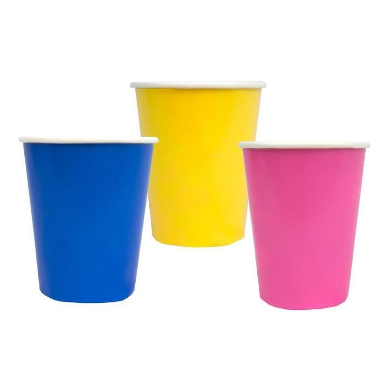 Pappbecher Brights in 4 Farben
