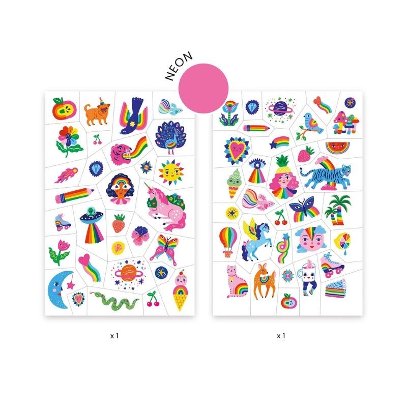 Djeco Kindertattoo Set Regenbogen