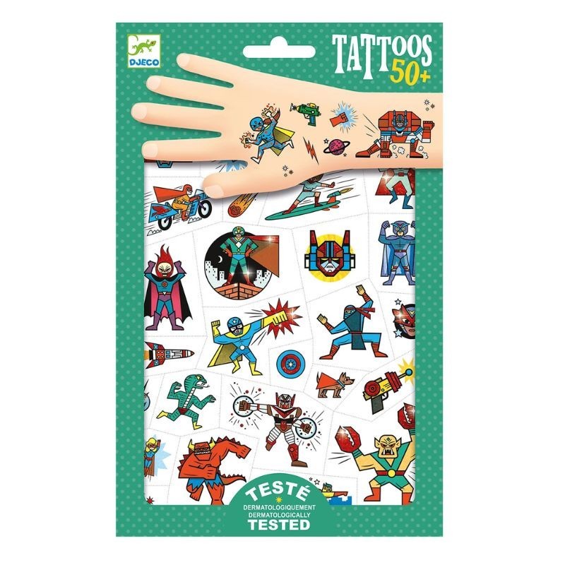Djeco Kindertattoo Set Helden