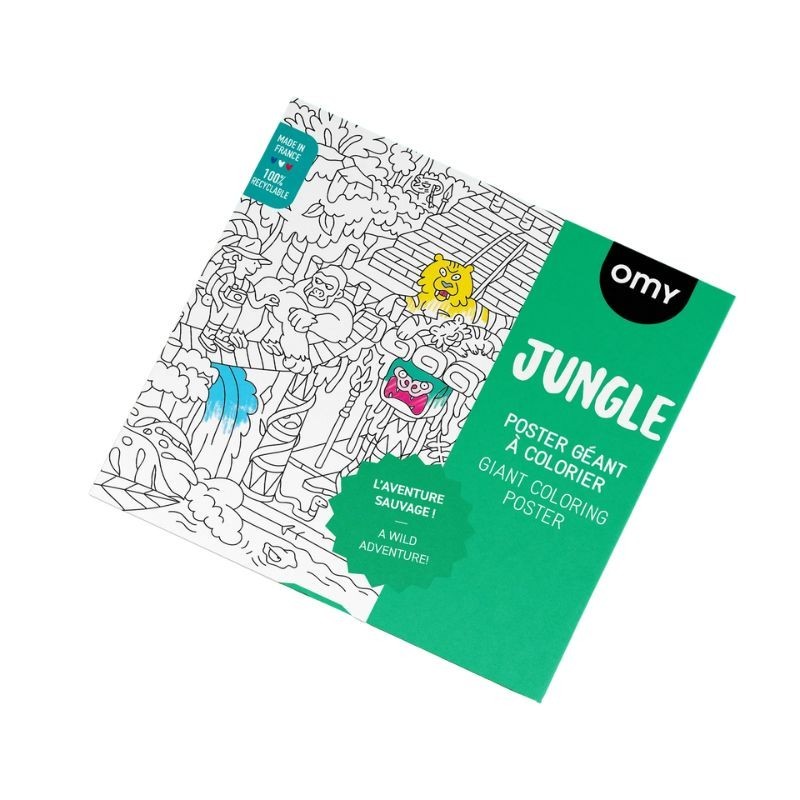 Omy Poster Dschungel zum Ausmalen