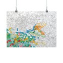 Omy Poster Dschungel zum Ausmalen