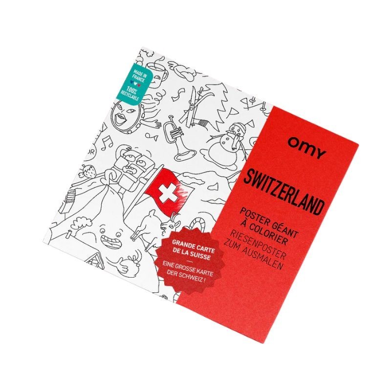 Omy Poster Schweiz zum Ausmalen