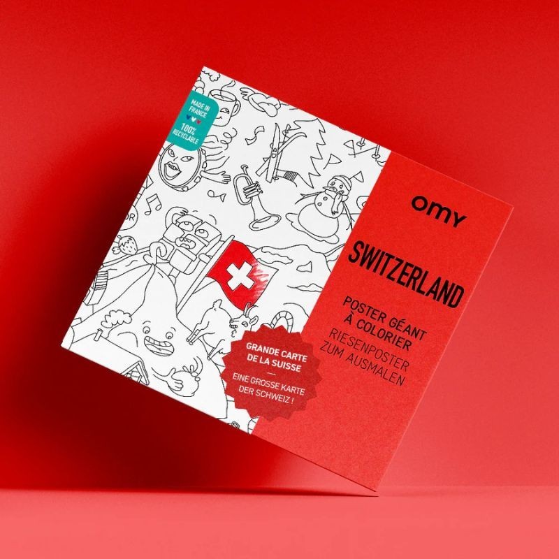 Omy Poster Schweiz zum Ausmalen