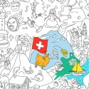 Omy Poster Schweiz zum Ausmalen