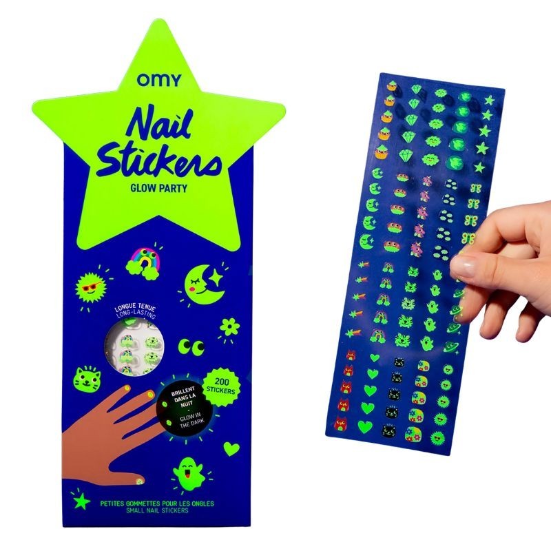 Nagelsticker Omy Glow Party