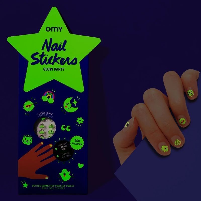 Nagelsticker Omy Glow Party