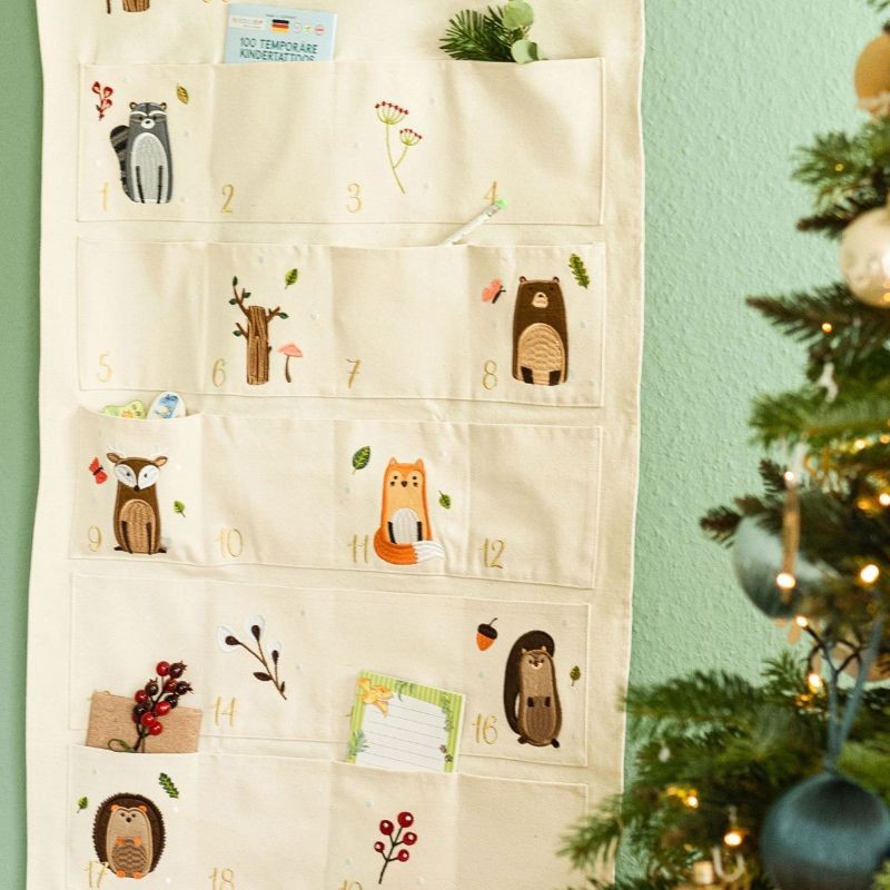 Adventskalender Wandteppich Waldtiere