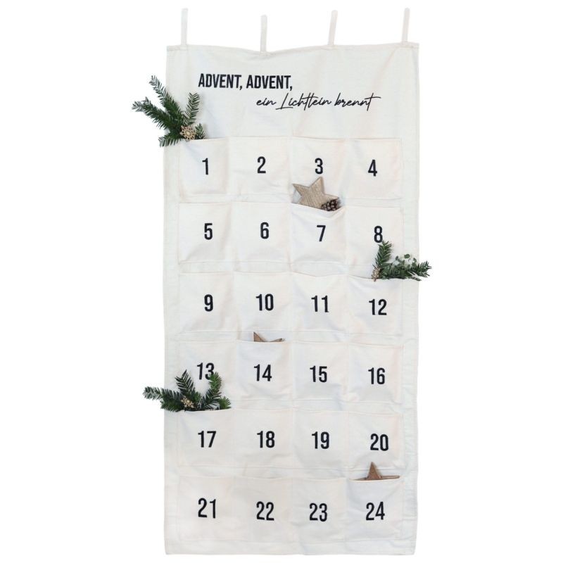 Adventskalender Wandteppich Lichtlein