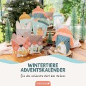 Adventskalender basteln Wintertiere