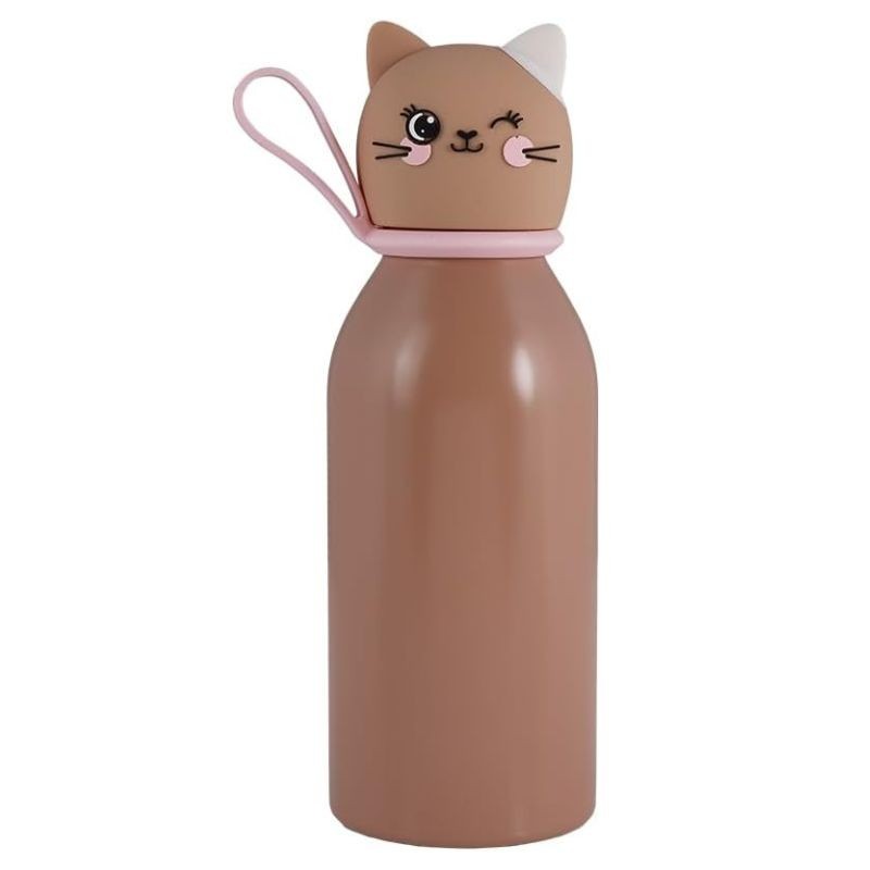 Thermosflasche Katze braun