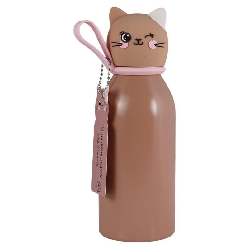 Thermosflasche Katze braun