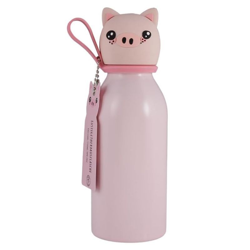 Thermosflasche Schwein rosa