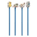 Bleistift Set Katzen 4er Set mit Radiergummi