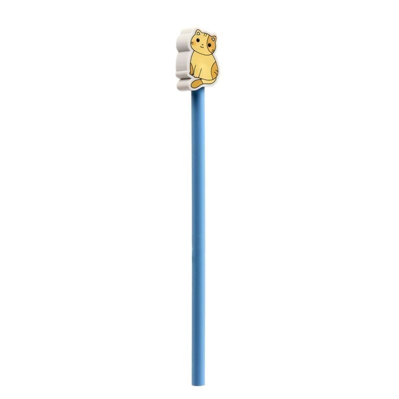 Bleistift Set Katzen 4er Set mit Radiergummi