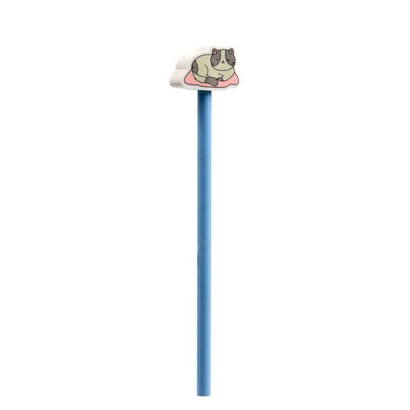 Bleistift Set Katzen 4er Set mit Radiergummi