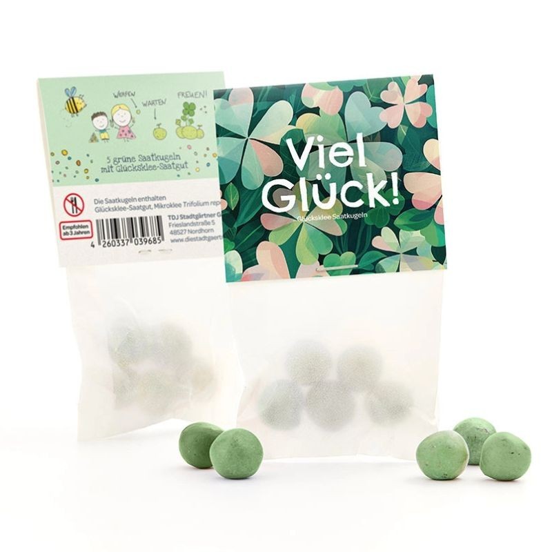 Blumenmurmeln Viel Glück Glücksklee