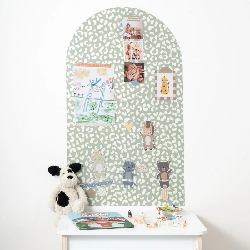 Magnettafel Bogen Leopard grün