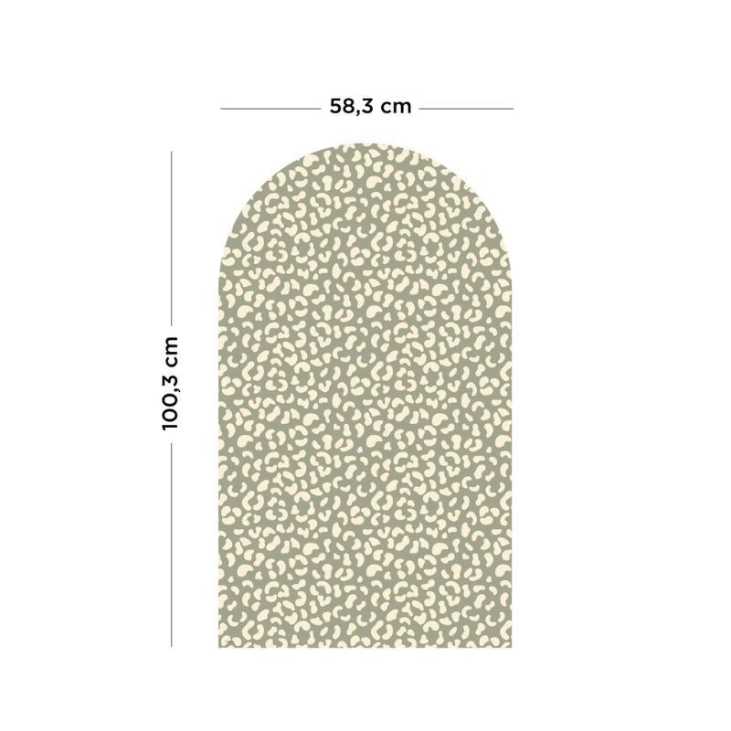 Magnettafel Bogen Leopard grün