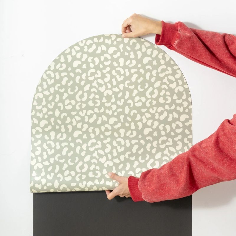 Magnettafel Bogen Leopard grün