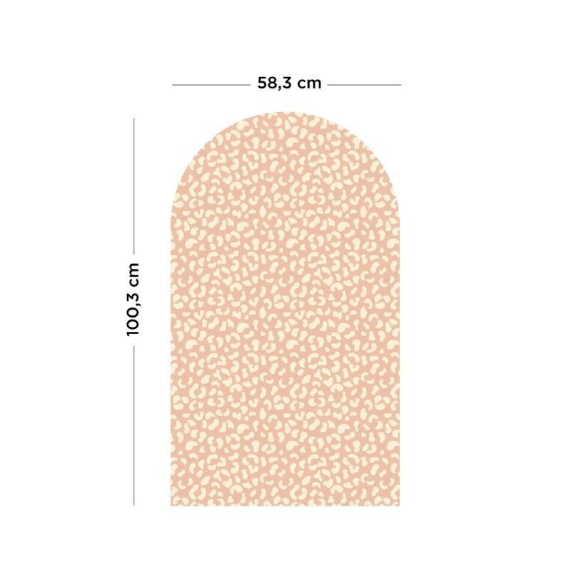 Magnettafel Bogen Leopard rosa