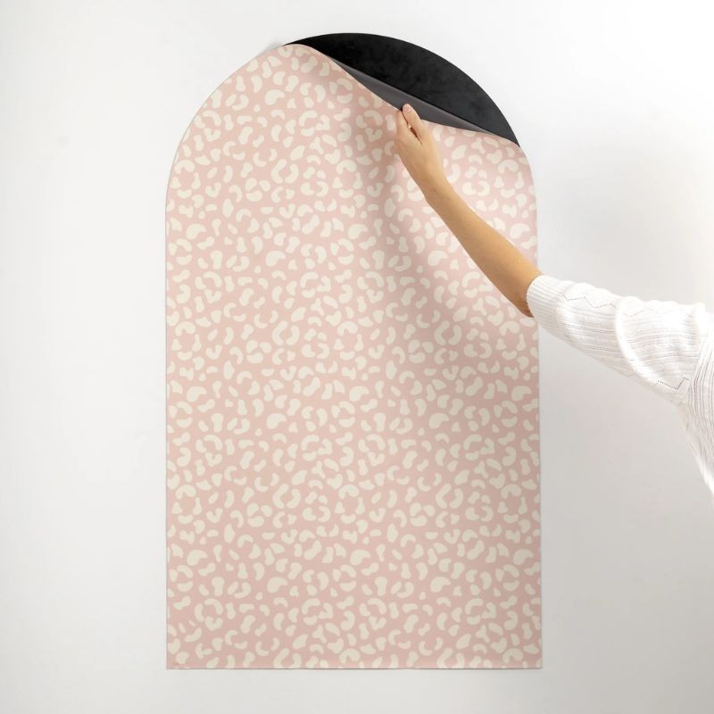 Magnettafel Bogen Leopard rosa