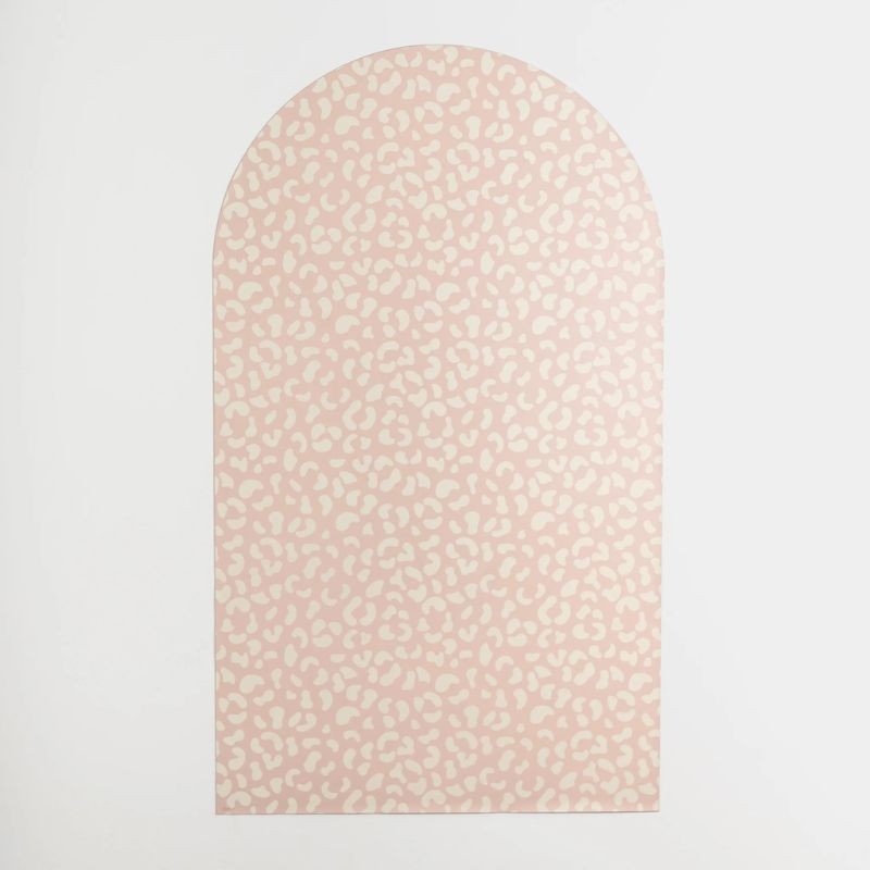 Magnettafel Bogen Leopard rosa
