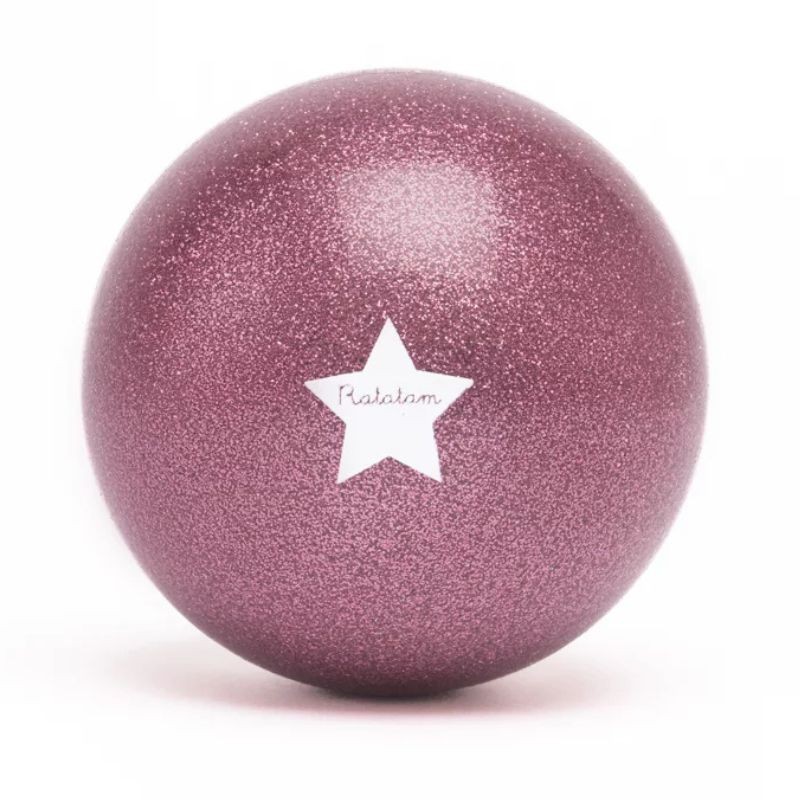 Ball Schaf Glitzer rosa 10 cm