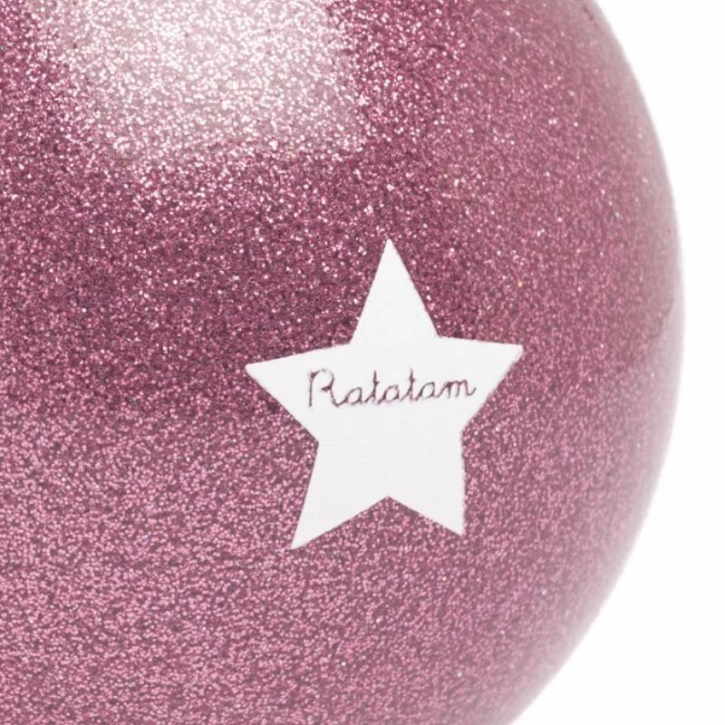 Ball Schaf Glitzer rosa 10 cm