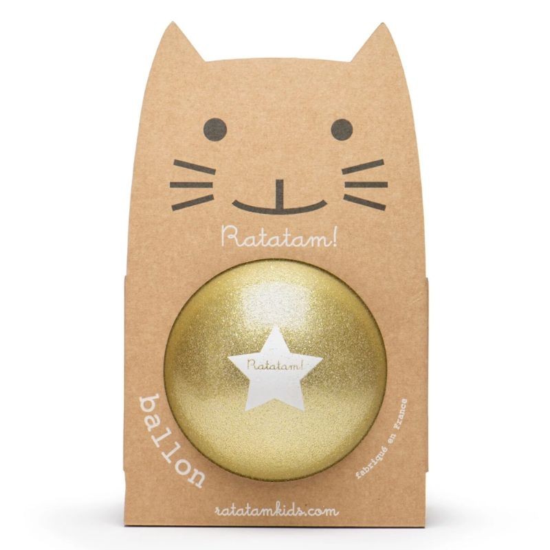 Ball Glitzer Gold 22 cm