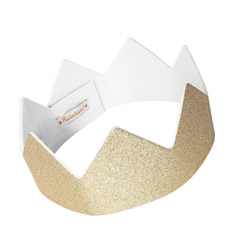 Glitzer Krone gold