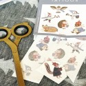 Kindertattoo Set Waldtiere im Winter