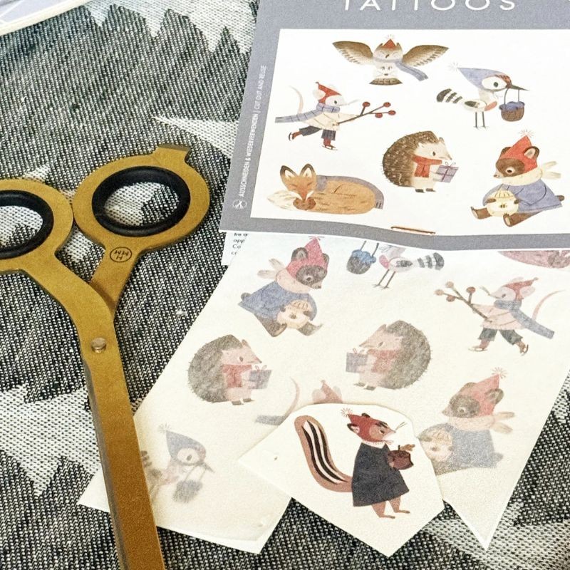 Kindertattoo Set Waldtiere im Winter