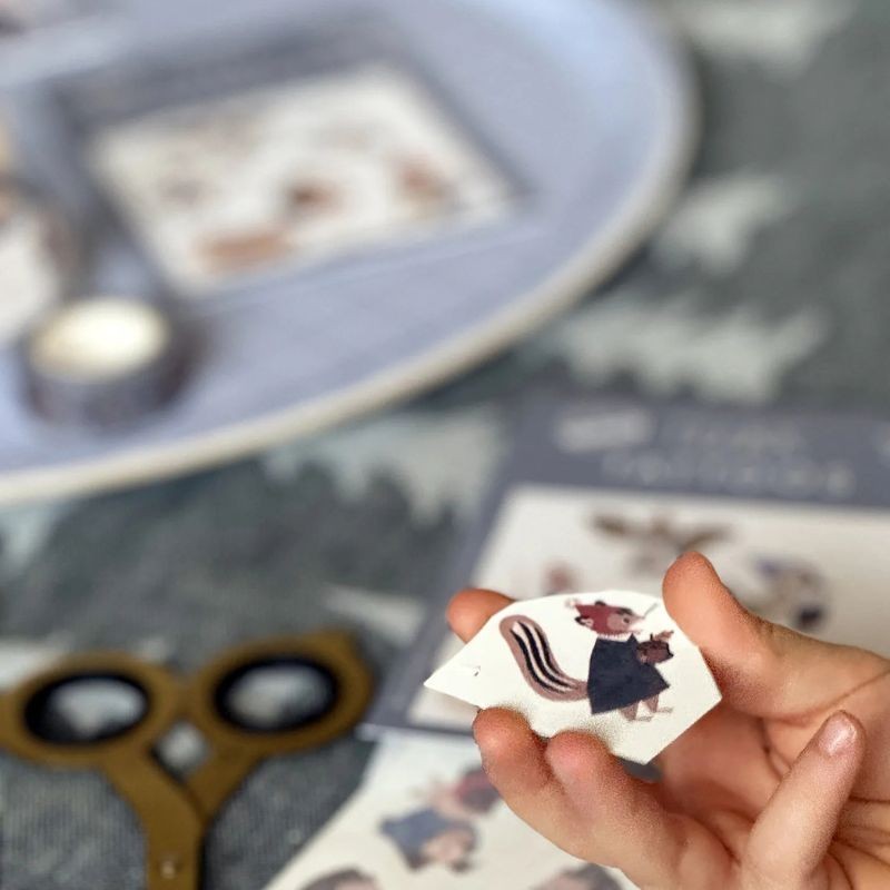 Kindertattoo Set Waldtiere im Winter
