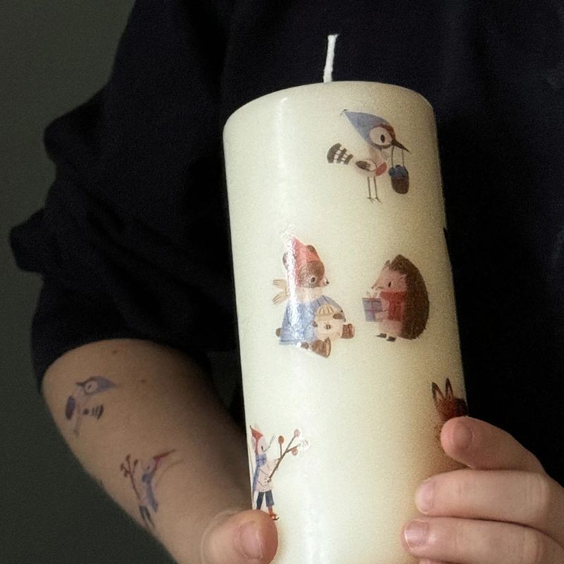 Kindertattoo Set Waldtiere im Winter