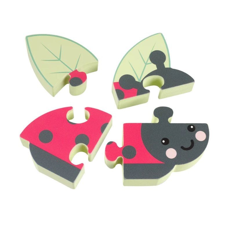 Puzzle Marienkäfer aus Holz