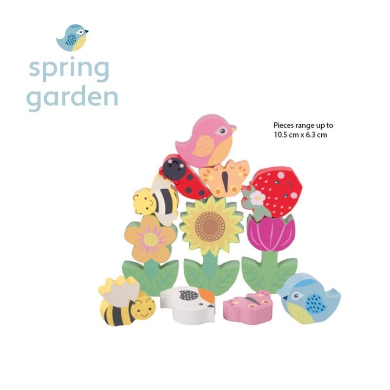 Balancier und Stapelspiel Frühlingsgarten